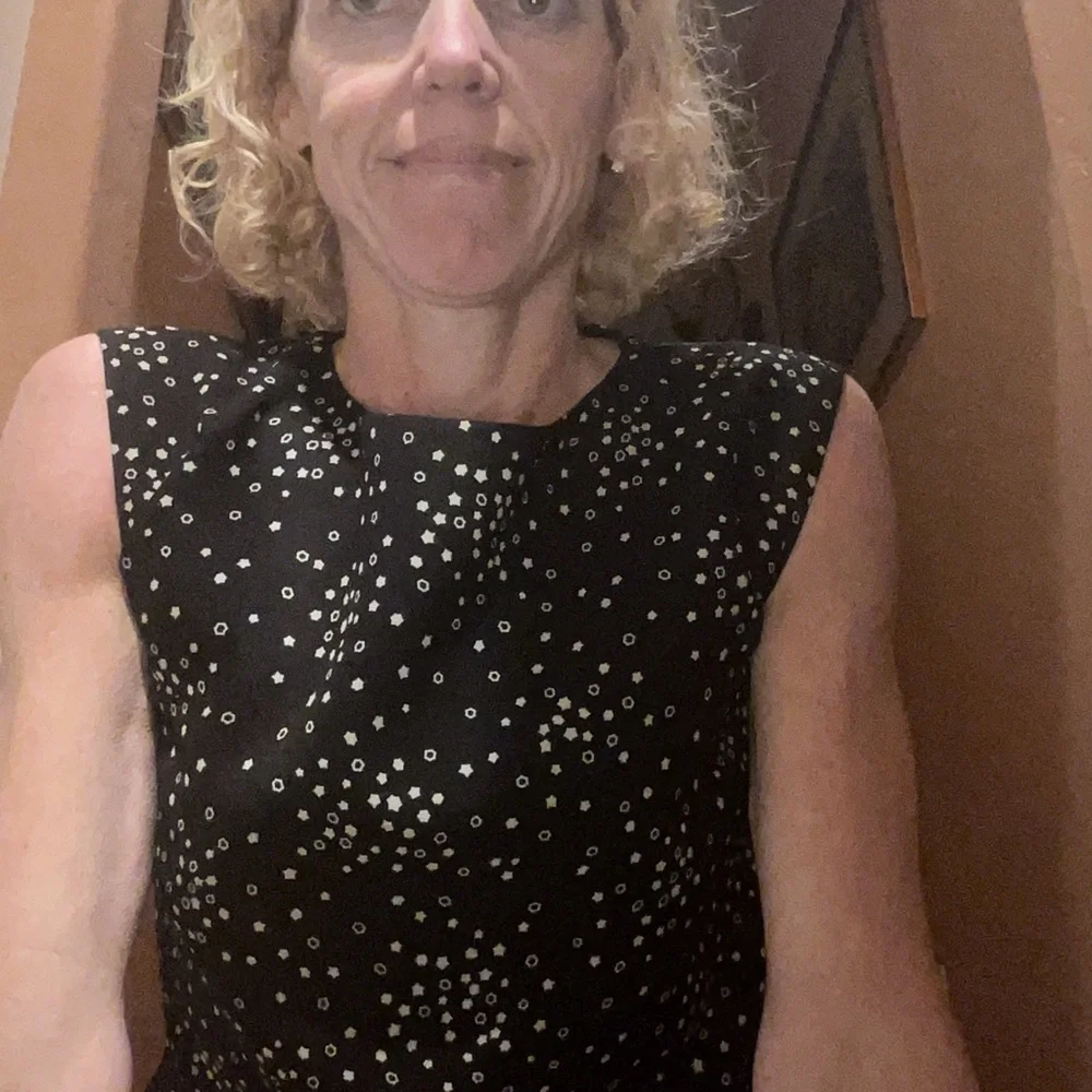 Saint Laurent Black and White STAR ⭐️ Pattern Dress! - Picture 5 of 9